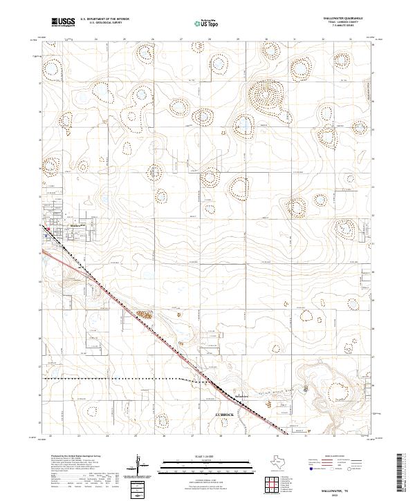 USGS Topographic Map – Shallowater