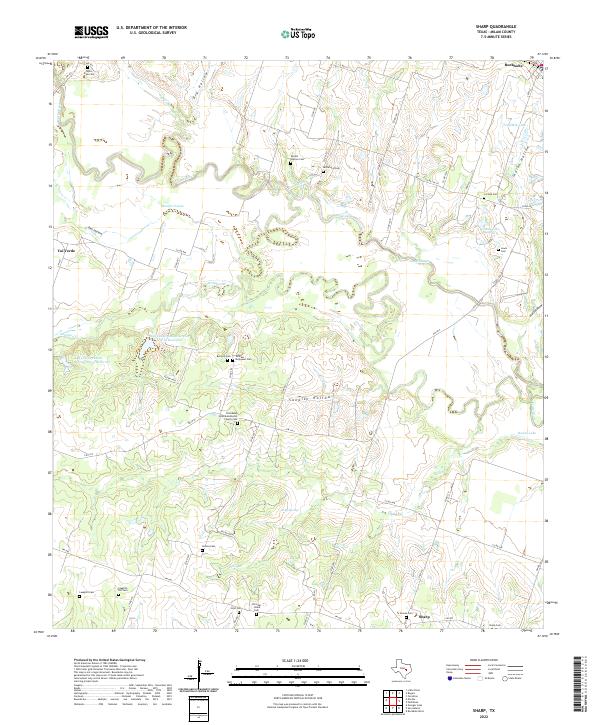 USGS Topographic Map – Sharp
