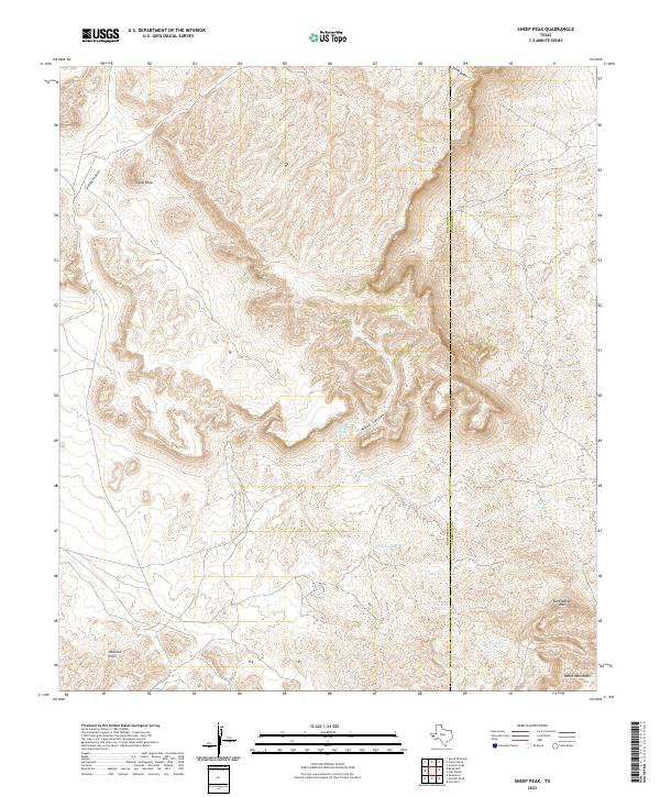 USGS Topographic Map – Sheep Peak