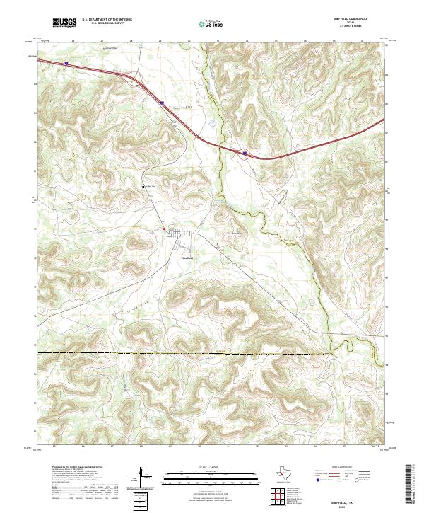 USGS Topographic Map – Sheffield