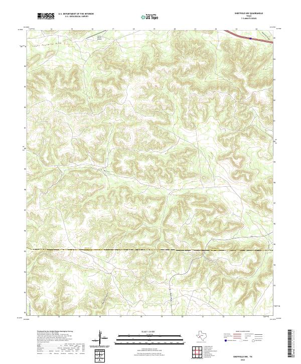 2022 Map of Sheffield NW, 2022 Print