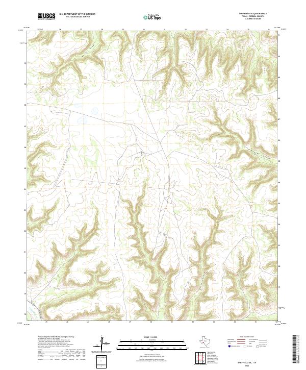 2022 Map of Sheffield SE, 2022 Print