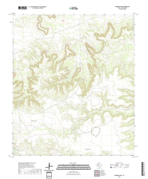 USGS Topographic Map – Sherbino Mesa