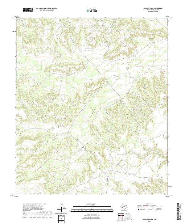 2022 Map of Sherbino Ranch, 2022 Print