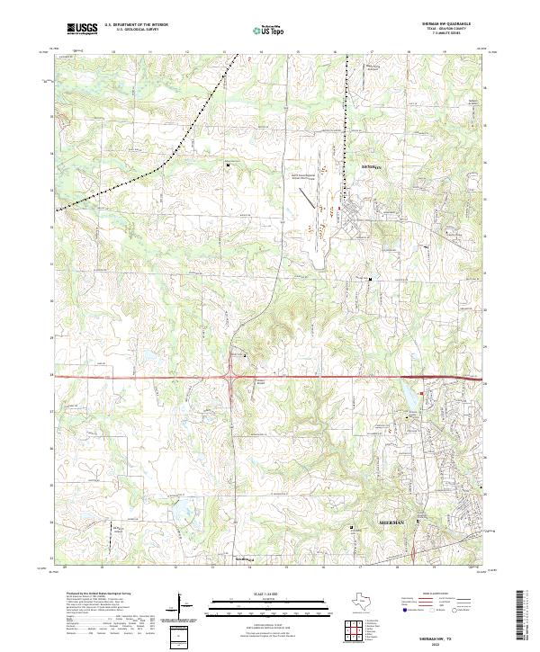 USGS Topographic Map – Sherman NW
