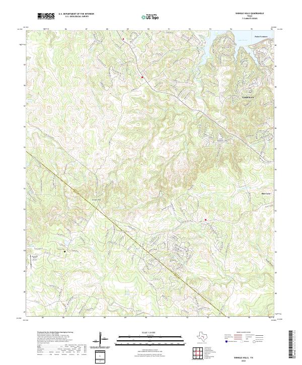 USGS Topographic Map – Shingle Hills