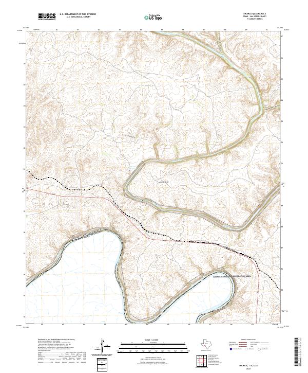 USGS Topographic Map – Shumla