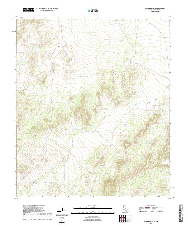 USGS Topographic Map – Sierra Madera SE