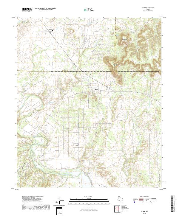 USGS Topographic Map – Silver