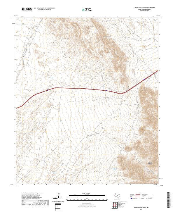 USGS Topographic Map – Silver King Canyon