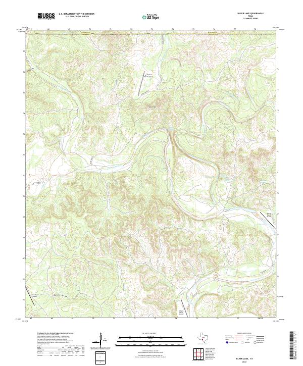 USGS Topographic Map – Silver Lake