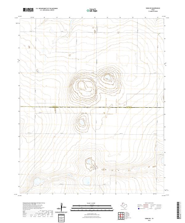 2022 Map of Simms NE, 2022 Print