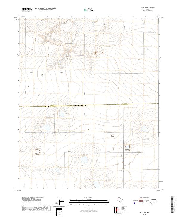 2022 Map of Simms NW, 2022 Print