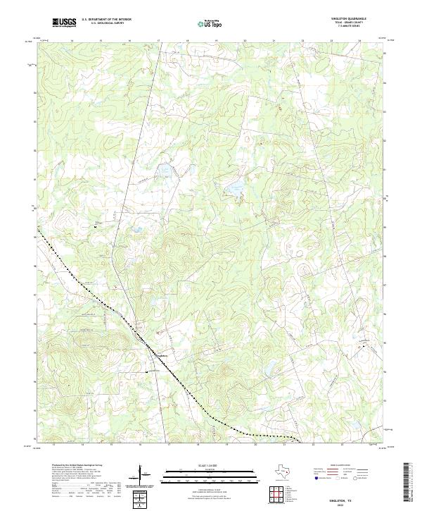 USGS Topographic Map – Singleton