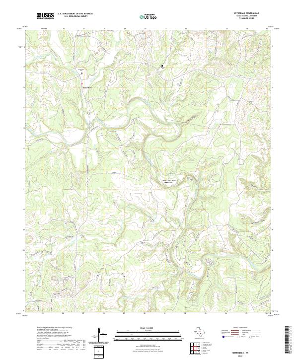 USGS Topographic Map – Sisterdale