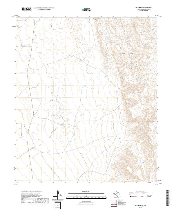 USGS Topographic Map – Six Bar Ranch