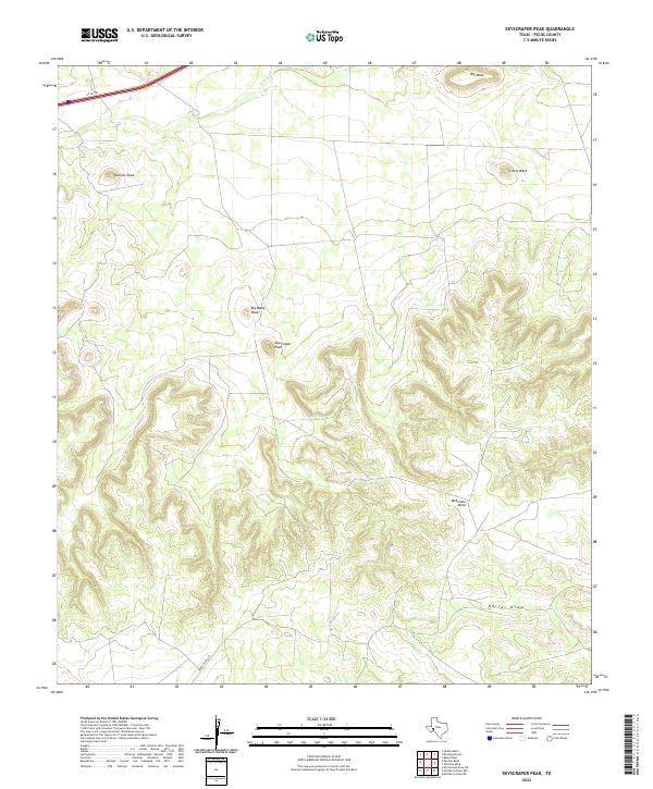 USGS Topographic Map – Skyscraper Peak