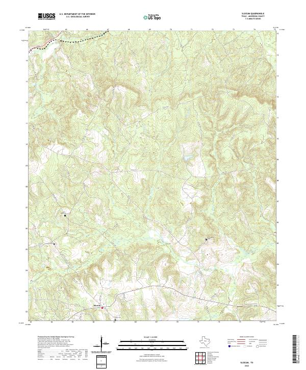 USGS Topographic Map – Slocum