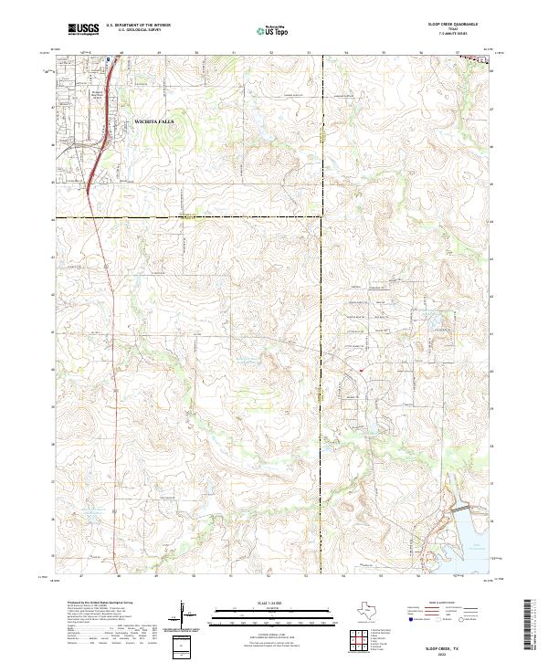USGS Topographic Map – Sloop Creek