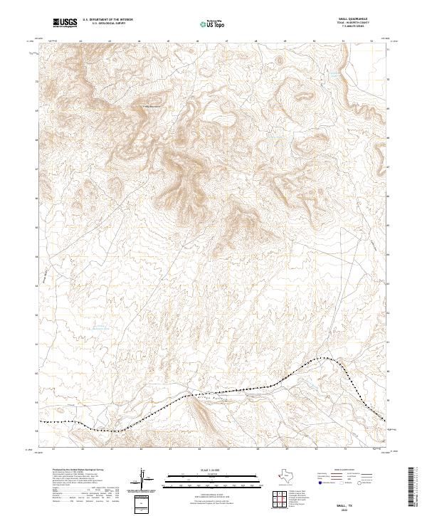 USGS Topographic Map – Small