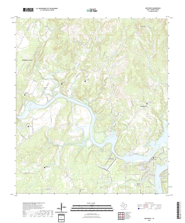USGS Topographic Map – Smithwick