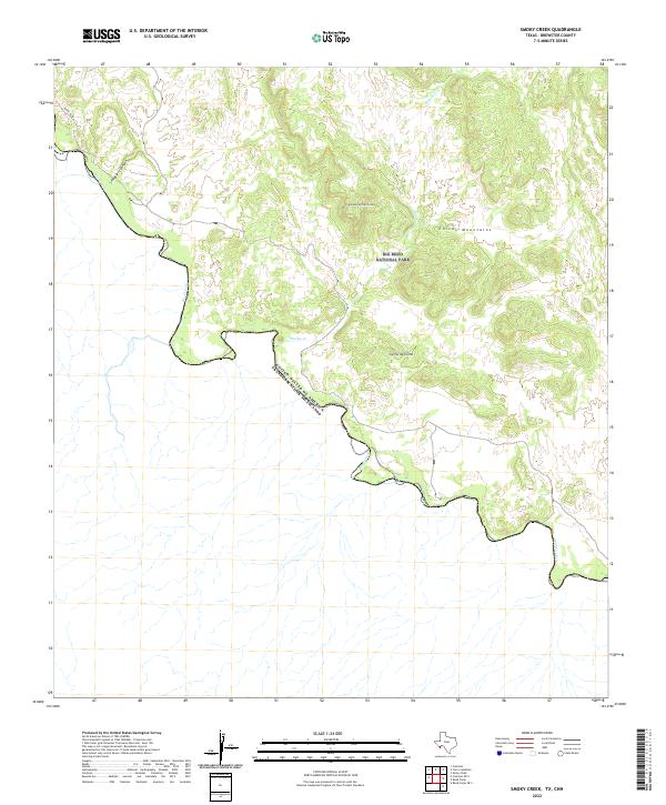 USGS Topographic Map – Smoky Creek