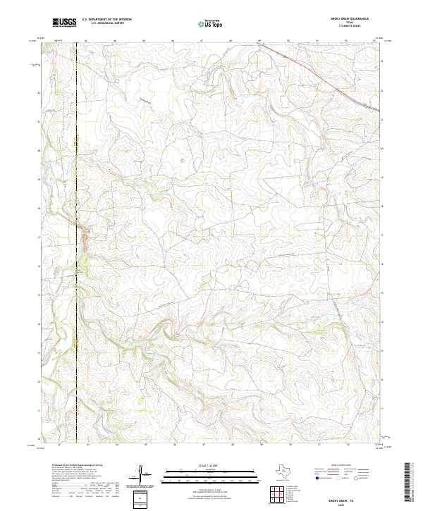 USGS Topographic Map – Smoky Draw