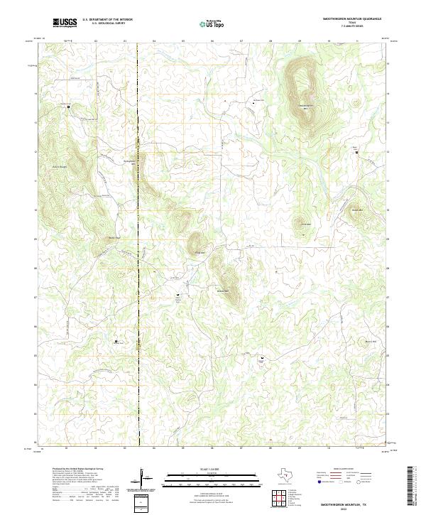 USGS Topographic Map – Smoothingiron Mountain