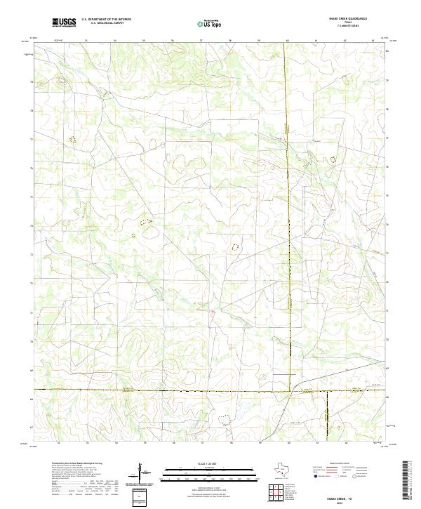 USGS Topographic Map – Snake Creek