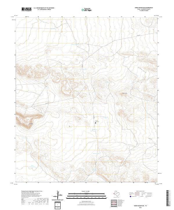USGS Topographic Map – Sneed Mountain