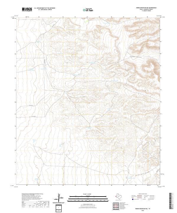 USGS Topographic Map – Sneed Mountain NE