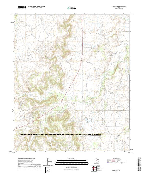 USGS Topographic Map – Snyder Lake