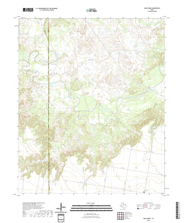 USGS Topographic Map – Soap Creek