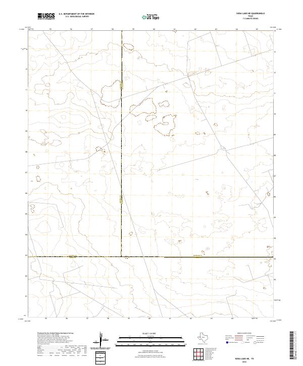 2022 Map of Soda Lake NE, 2022 Print
