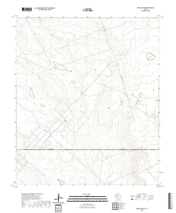 2022 Map of Soda Lake NW, 2022 Print
