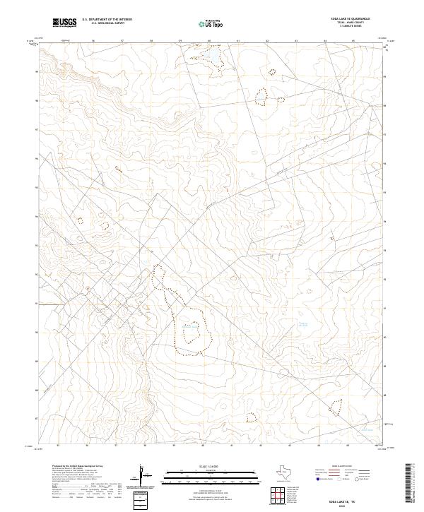 USGS Topographic Map – Soda Lake SE