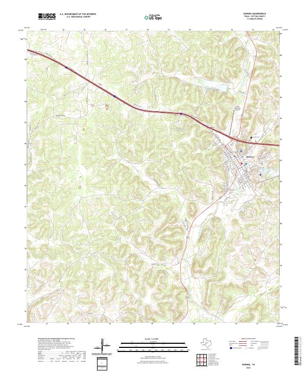 USGS Topographic Map – Sonora