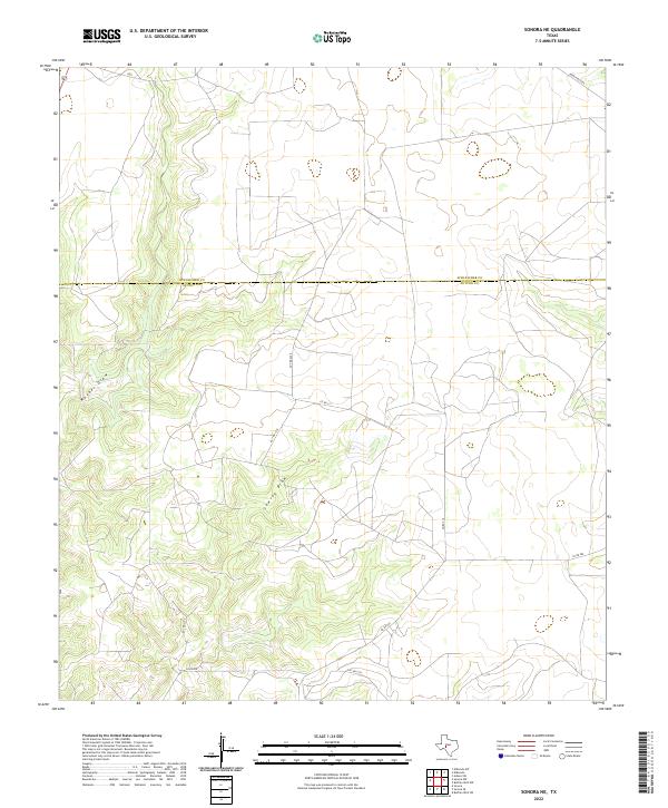 USGS Topographic Map – Sonora NE
