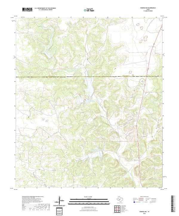 USGS Topographic Map – Sonora NW