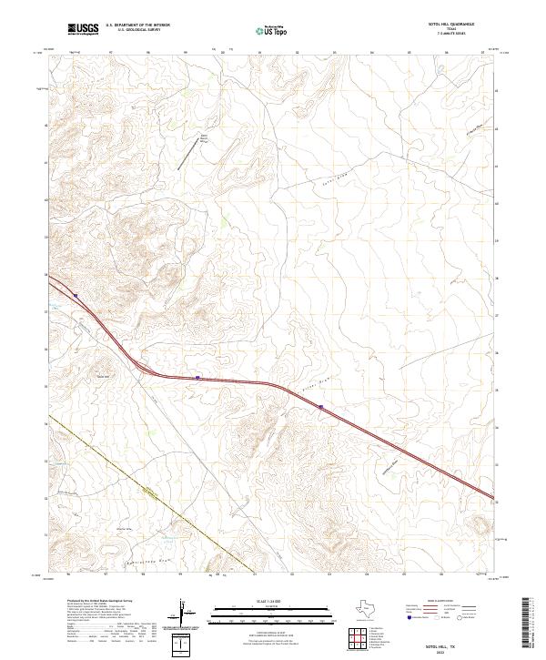 USGS Topographic Map – Sotol Hill