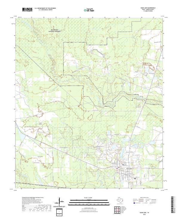 USGS Topographic Map – Sour Lake