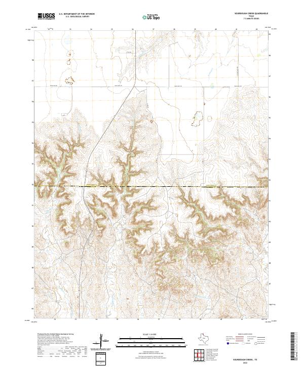 2022 Map of Sourdough Creek, 2022 Print