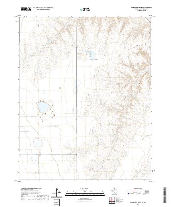 USGS Topographic Map – Sourdough Creek NE
