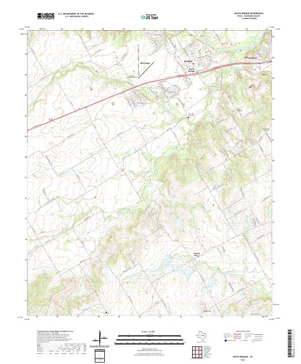 USGS Topographic Map – South Bosque