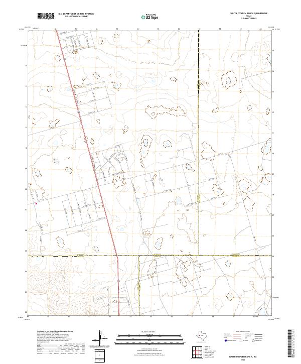 USGS Topographic Map – South Cowden Ranch