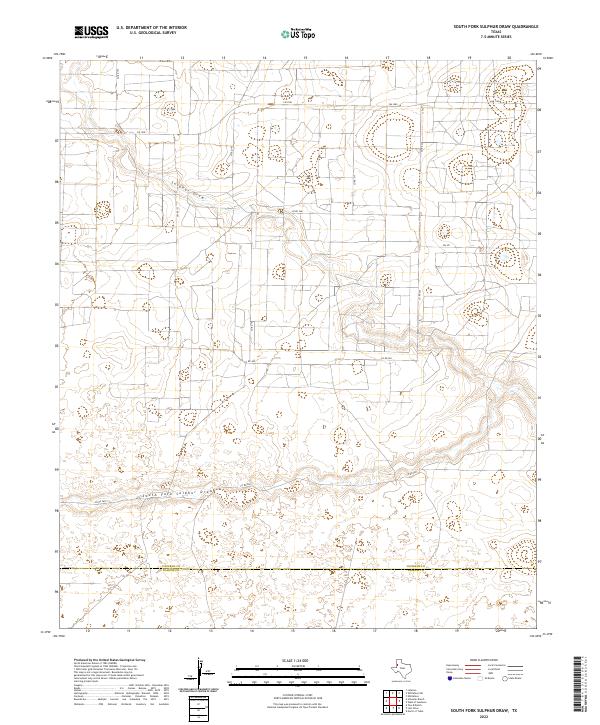 USGS Topographic Map – South Fork Sulphur Draw
