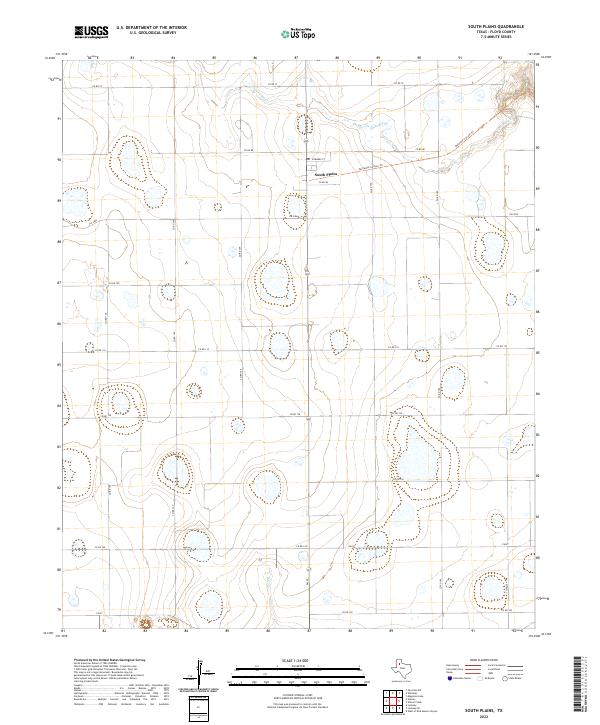 USGS Topographic Map – South Plains