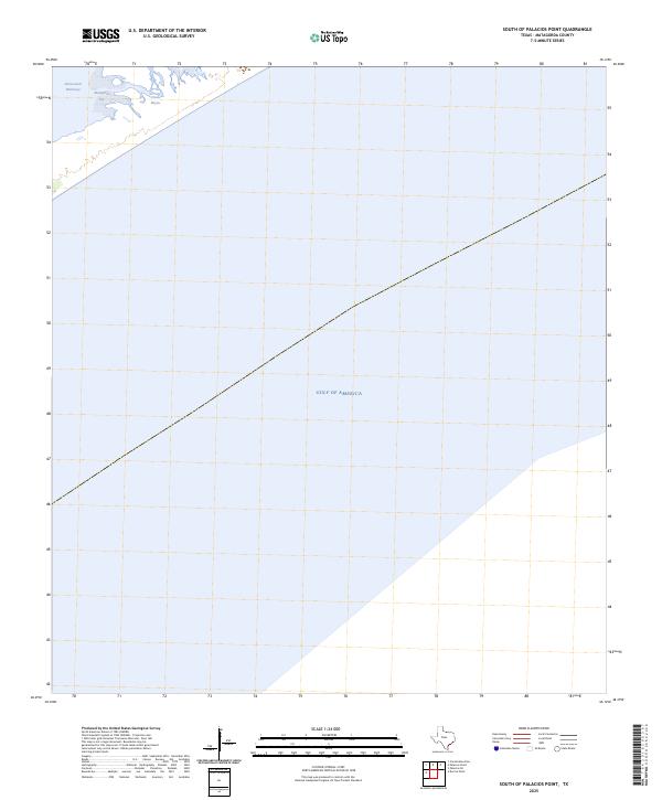 USGS Topographic Map – South of Palacios Point