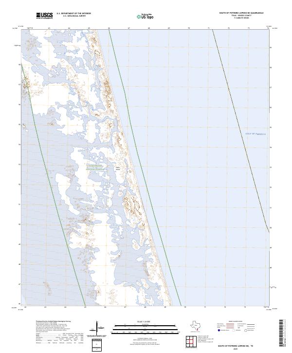 2025 Map of South of Potrero Lopeno NE, 2025 Print