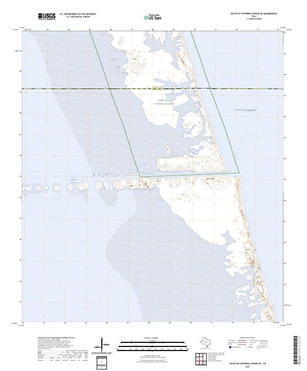 USGS Topographic Map – South of Potrero Lopeno SE